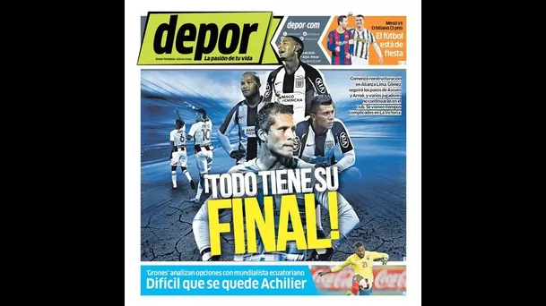 Alianza Lima sigue acaparando portadas.