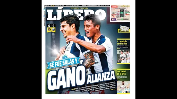 Alianza Lima acaparó portadas tras volver al triunfo en la Liga 1.