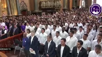 Alianza Lima acudió a Las Nazarenas para recargar su Fe en el Señor de los Milagros