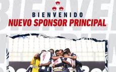 Alianza Lima anunció nuevo sponsor principal como el mejor de su historia - Noticias de grupo-lima