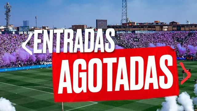 Alianza Lima anunció que se agotaron las entradas para la final en Matute