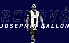 Alianza Lima anunció la renovación de Josepmir Ballón  - Noticias de josepmir-ballon