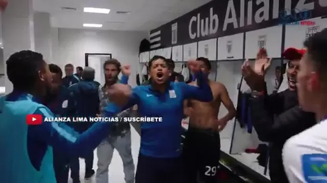 Alianza Lima: así fue el festejo de los jugadores en el camerino
