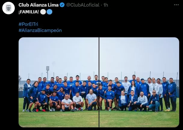 Twitter de Alianza Lima con Carlos Zambrano como cumpleañero. | Foto: Alianza Lima.