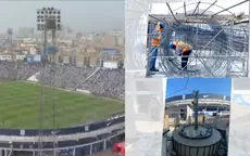 Alianza Lima continúa trabajos para la nueva iluminación de su estadio - Noticias de celtic