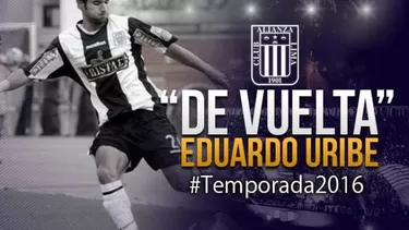 Alianza Lima: Eduardo Uribe se suma al plantel de Roberto Mosquera