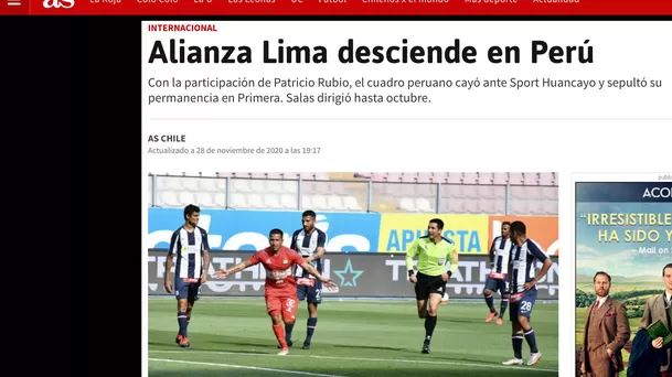 Alianza Lima descendió a Segunda División.