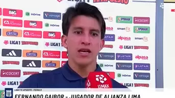 Fernando Gaibor se quejó del arbitraje tras empate de Alianza Lima: "Al otro lado ni revisan"