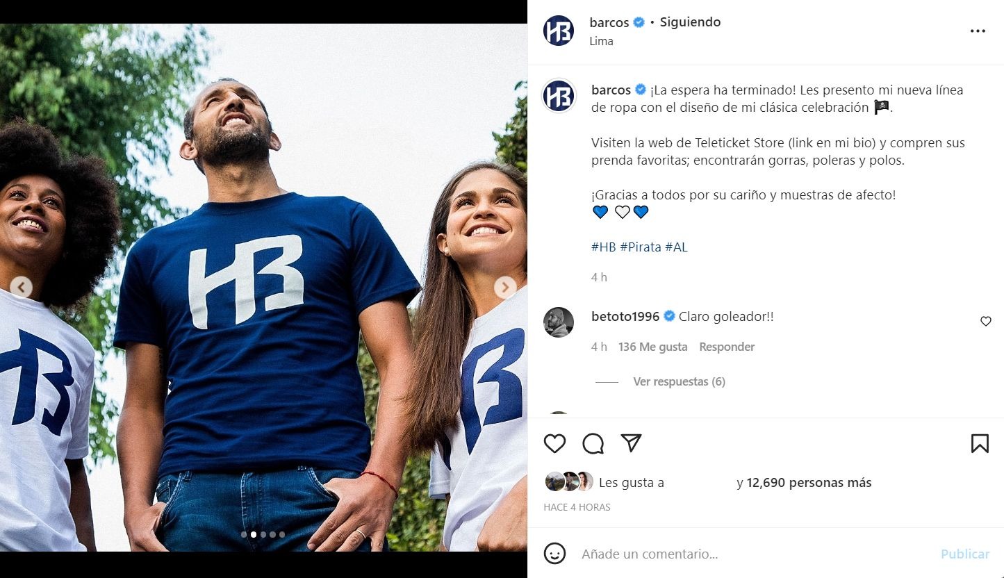 Alianza Lima: Hernán Barcos lanzó su marca de ropa e incursionó en el mundo  de moda | America deportes