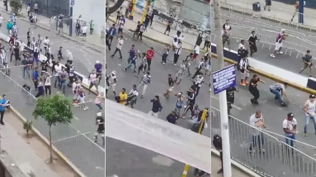 Barristas de Alianza Lima dejaron una pésima imagen en la previa del partido | Video: Redes sociales