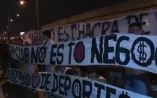 Alianza Lima: Hinchas blanquiazules realizaron protesta en la Videna - Noticias de pedro castillo