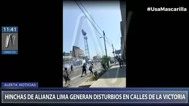 Alianza Lima: Barristas se enfrentan en Matute en la previa del partido ante Municipal
