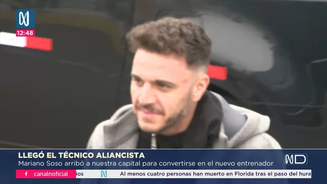 Mariano Soso llegó al país para dirigir a Alianza Lima. | Foto: Canal N