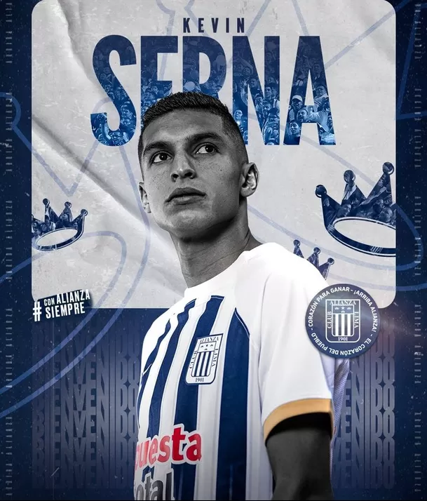 Kevin Serna nueva fichaje de Alianza Lima para el 2024. | Foto: Alianza Lima