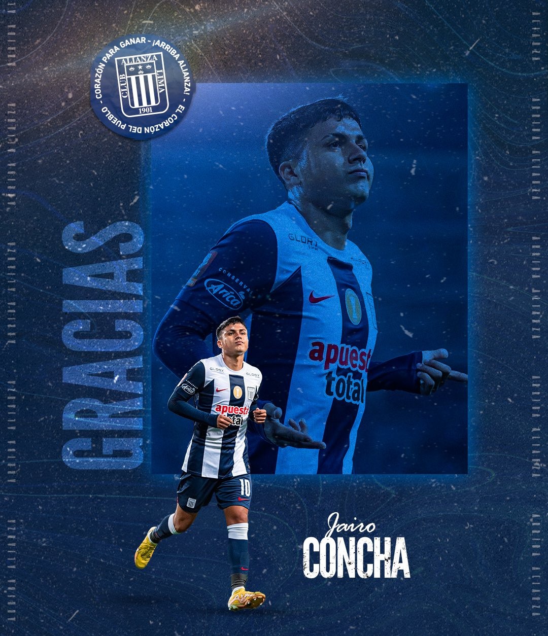 Jairo Concha dejó de ser jugador de Alianza Lima. | Fuente: @ClubALoficial