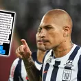 Paolo Guerrero perdió lo papeles y lanzó polémico mensaje tras el Alianza Lima vs Sport Boys