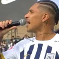 Paolo Guerrero se emocionó hasta las lágrimas en su presentación