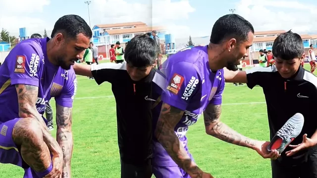 Sergio Peña tuvo un conmovedor gesto con un niño luego del Alianza Lima vs Sport Huancayo por Liga 1 / Captura / Alianza Lima