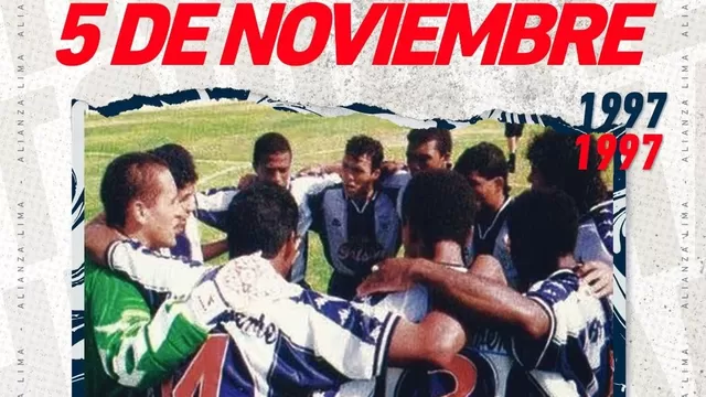 Alianza Lima recordó el título obtenido en el Descentralizado 1997
