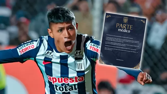 Alianza Lima emitió comunicado para informar cuál es la dura lesión de Marco Huamán tras duelo ante Sport Boys / Fuente: X Alianza Lima