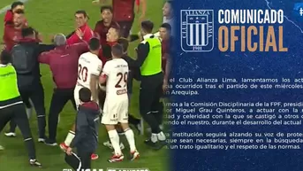 Alianza Lima se pronuncia sobre altercados tras el U - Melgar