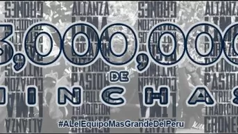 Alianza Lima superó los 3 millones de seguidores en Facebook