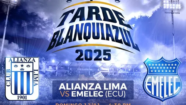 Alianza Lima anunció día, hora y rival de la Tarde Blanquiazul, donde enfrentará a Emelec de Ecuador. | Foto: Alianza Lima