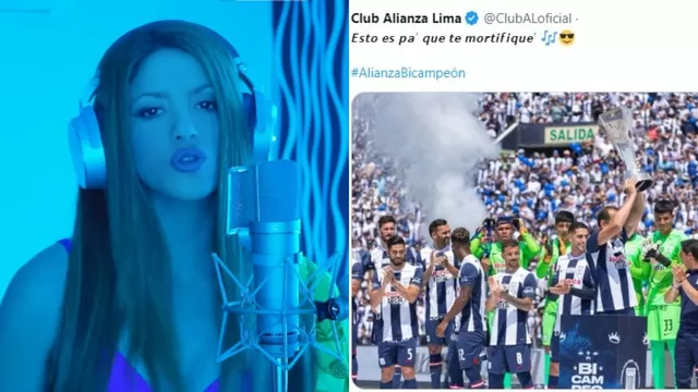 ¿Dedicado a quién?: Alianza Lima utilizó letra de la canción de Shakira y Bizarrap