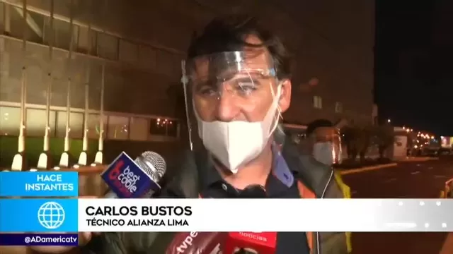 Alianza Lima: &quot;Venimos con mucha ilusión&quot;, señaló Carlos Bustos a su llegada al Perú