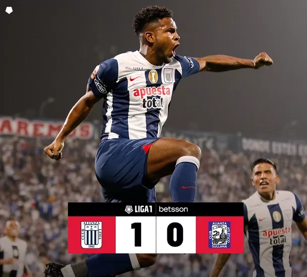 Alianza Lima ganó en Matute. | Fuente: @LigaFutProf