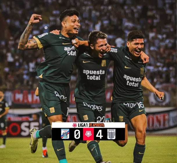 Mannucci 0-4 Alianza Lima. | Fuente: Liga 1