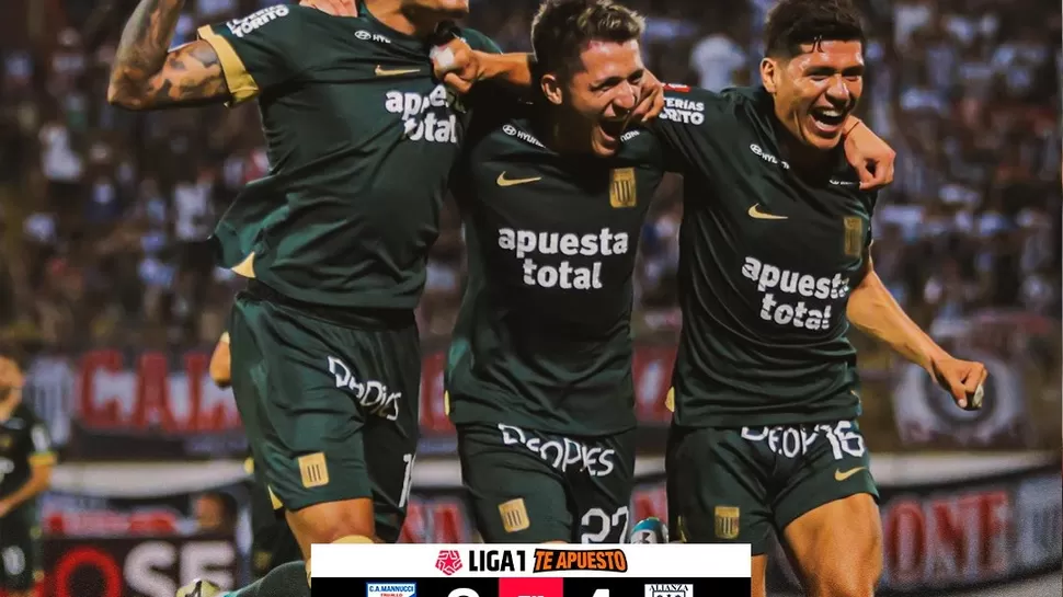 Mannucci 0-4 Alianza Lima. | Fuente: Liga 1