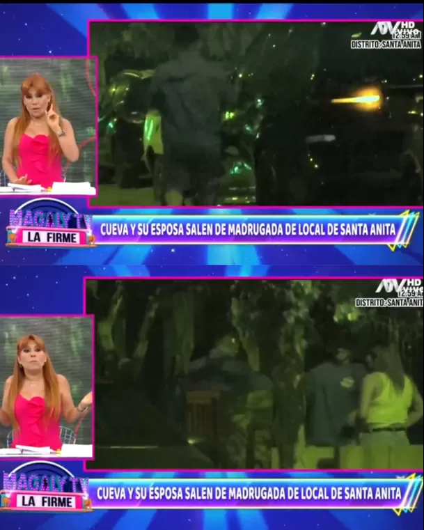 Christian Cueva en la madrugada del miércoles en Santa Anita. | Foto: ATV