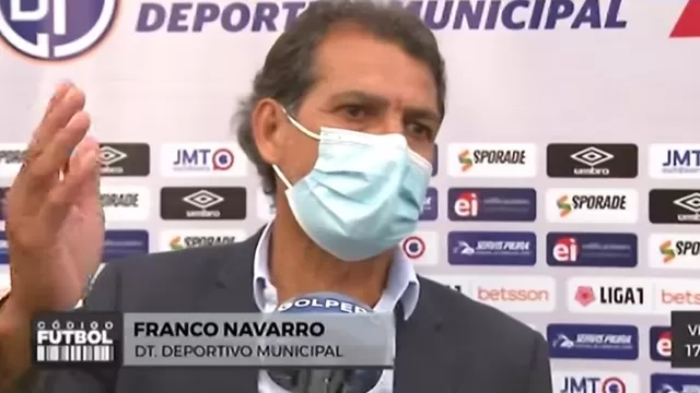 Franco Navarro, director técnico de Municipal. | Video: Gol Perú