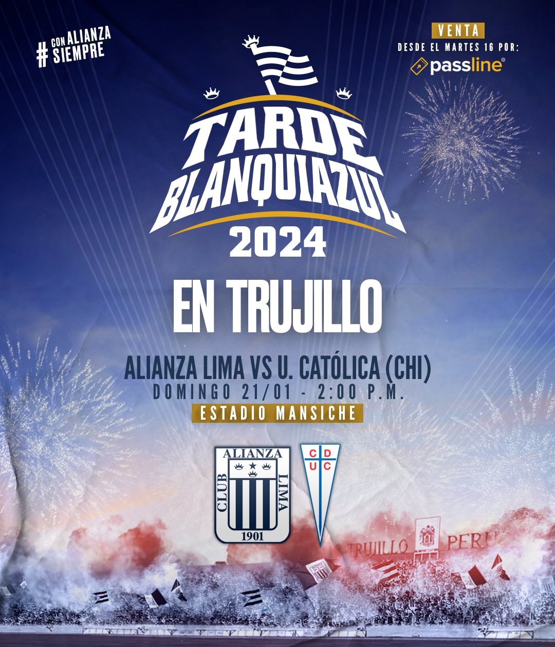 Alianza Lima anunció la Tarde Blanquiazul en Trujillo. | @ClubALoficial