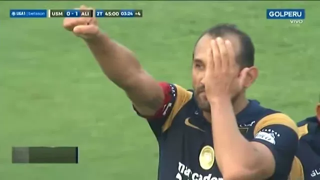 Alianza Lima vs. San Martín: Hernán Barcos puso el 1-0 en el último minuto del partido