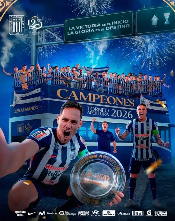 Alianza Lima fue campeón del Torneo Apertura con 40 puntos. (Foto: Club Alianza Lima)