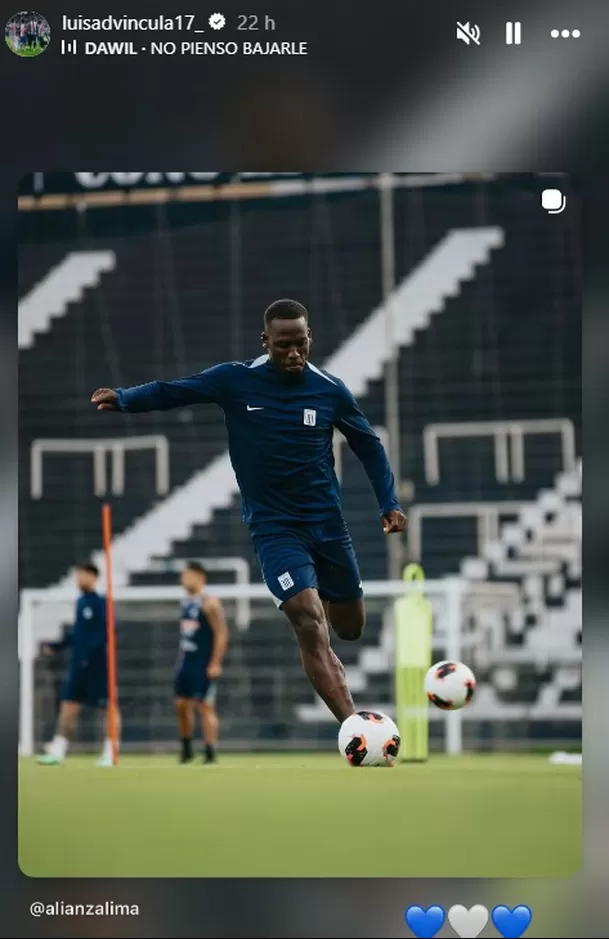 Mensaje que compartió Luis Advíncula a través de una canción / Fuente: IG Luis Advíncula Mensaje que compartió Luis Advíncula a través de una canción / Fuente: IG Luis Advíncula