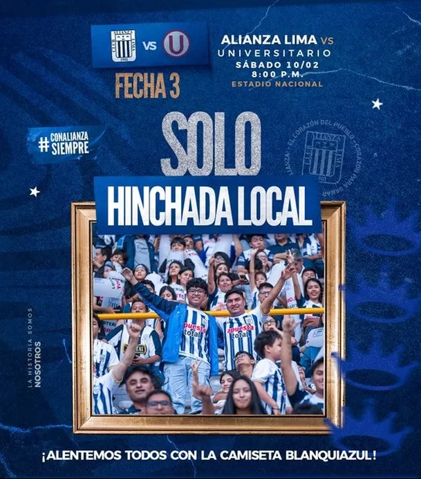 Alianza Lima y su mensaje a los hinchas blanquiazules. | Foto: Alianza Lima.