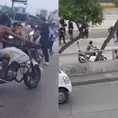 Alianza Lima vs. Universitario: Hincha blanquiazul robó moto de la Policía en la Vía Expresa