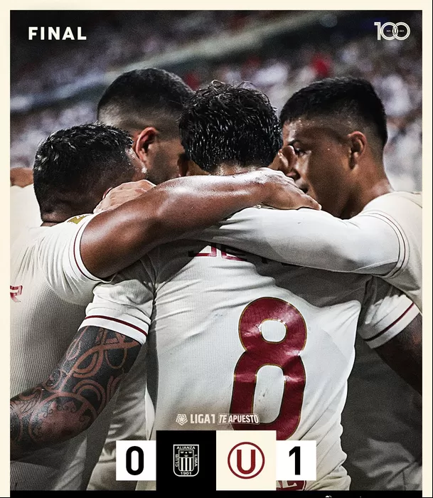 Alianza Lima 0-1 Universitario. | Fuente: @Universitario