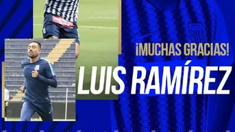 Alianza Lima y su mensaje de despedida a Luis Ramírez