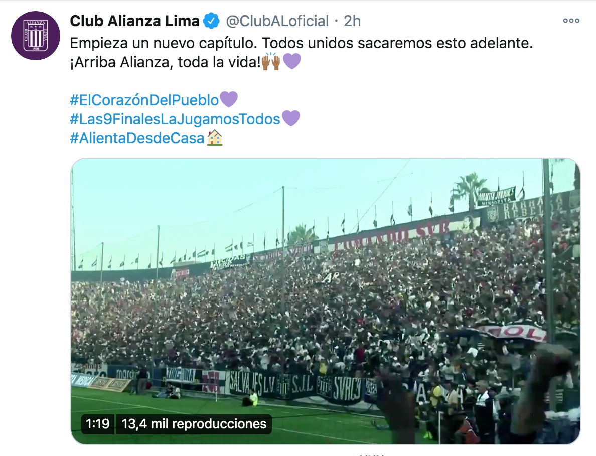 Mensaje de Alianza Lima a poco del debut en la Fase 2 de la Liga 1.