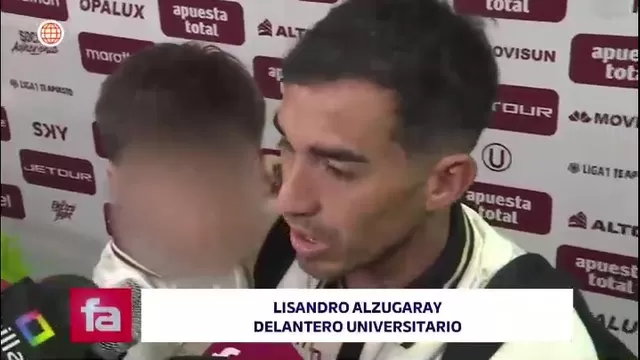 Lisandro Alzugaray realizó una autocrítica pese a su gol en triunfo de Universitario 1-0 sobre FC Cajamarca / Captura / FA