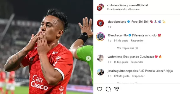 André Carrillo elogió a Christin Cueva por su actuación en Matute / IG