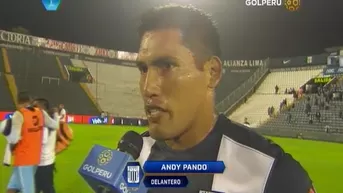 Andy Pando: "No se gana nada con estar puntero en el Apertura"