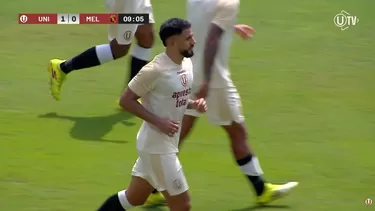 El defensor anotó el primer gol en el amistoso (partido 1) entre cremas y rojinegros en el Monumental. | UniversitarioTVU