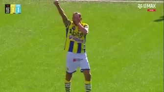 Hernán Barcos convirtió un golazo que ayudó en el triunfo de FC Cajamarca vs Sporting Cristal por Liga 1 / Fuente: L1 MAX