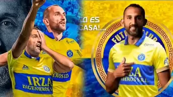 Así presentó FC Cajamarca a Hernán Barcos como nuevo refuerzo