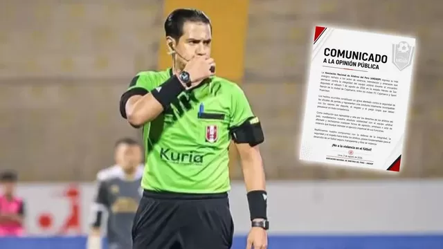 Jordi Espinoza dirigió la derrota de FC Cajamarca 0-2 ante Sport Huancayo por la fecha 3 del Torneo Clausura 2026. | Foto: LFP - ANDADP / L1 MAX